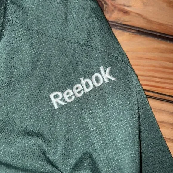 Vtg‎ 90s Green Bay Packers Reebok Windbreaker Jacket Large On Field Fleece Lined